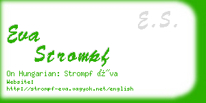 eva strompf business card